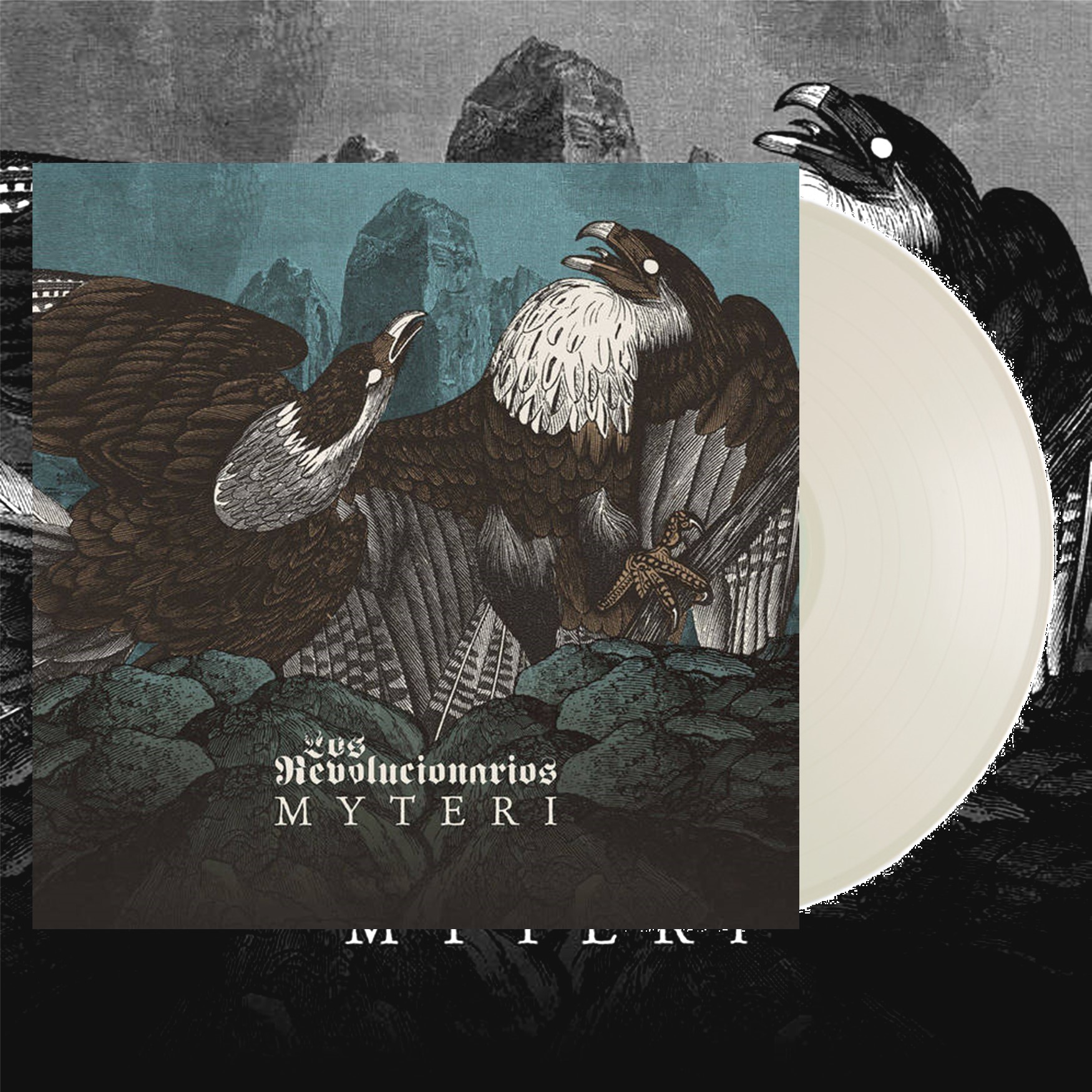 PR297 MYTERI / LOS REVOLUCIONARIOS split LP (limit - cream white)