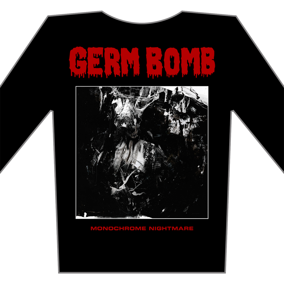GERM BOMB - Monochrome nightmare - tričko s dlouhým rukávem