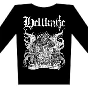 HELLKNIFE - Flames of Damnation - tričko s dlouhým rukávem