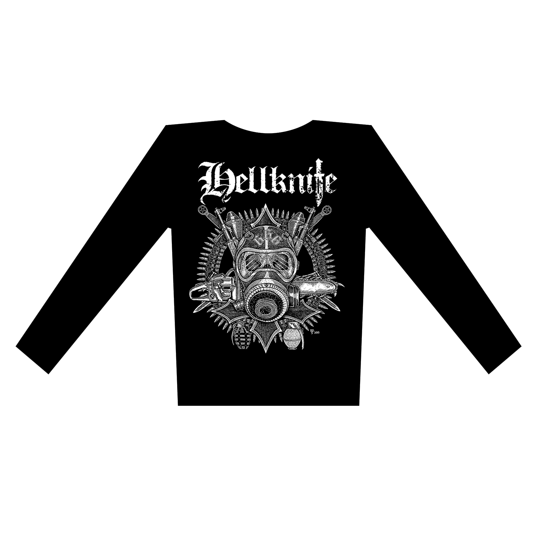 HELLKNIFE - Gasmask - tričko s dlouhým rukávem