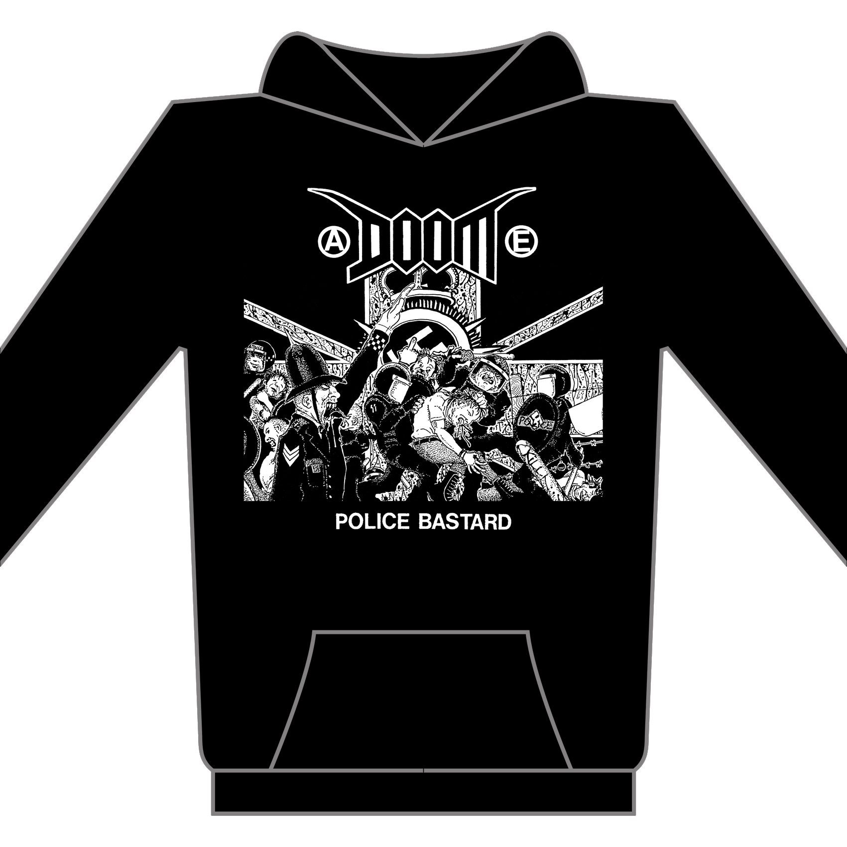 DOOM - Police bastard - mikina DOOM - Police bastard - mikina