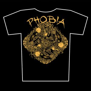 PHOBIA RECORDS - design Sean Fitzgerald - t-shirt