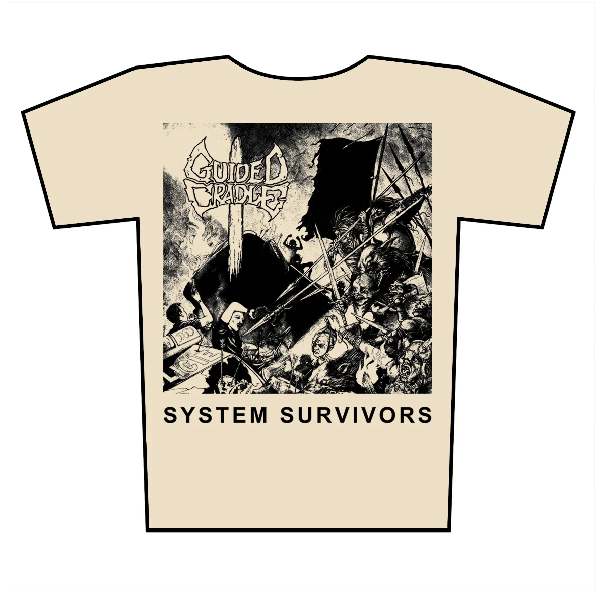 GUIDED CRADLE - System Survivors - tričko - Obrázek 3
