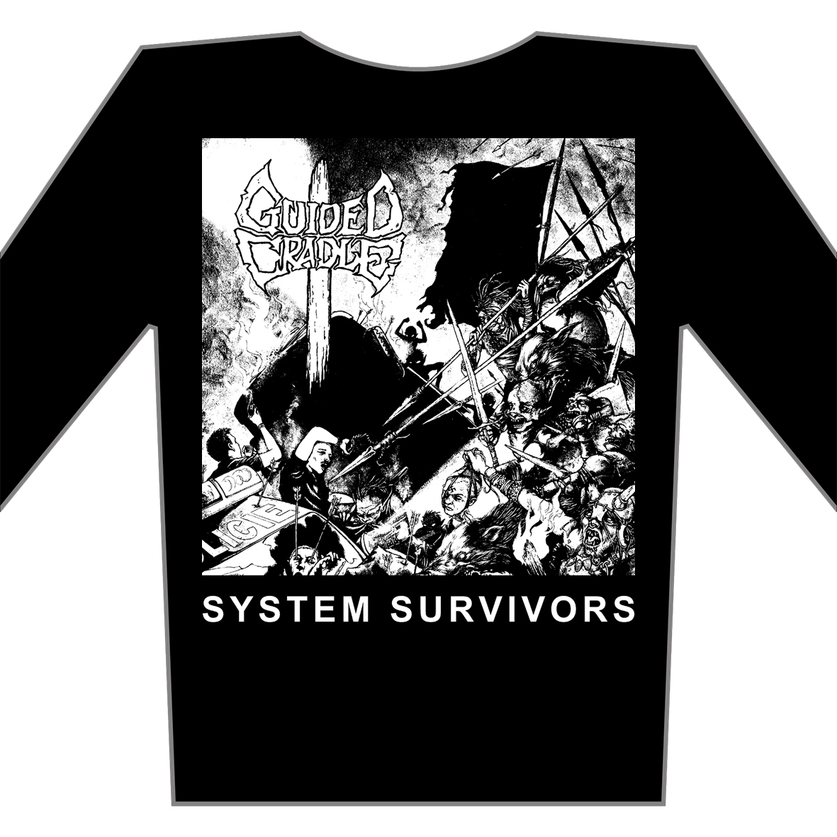 GUIDED CRADLE - System Survivors - tričko s dlouhým rukávem