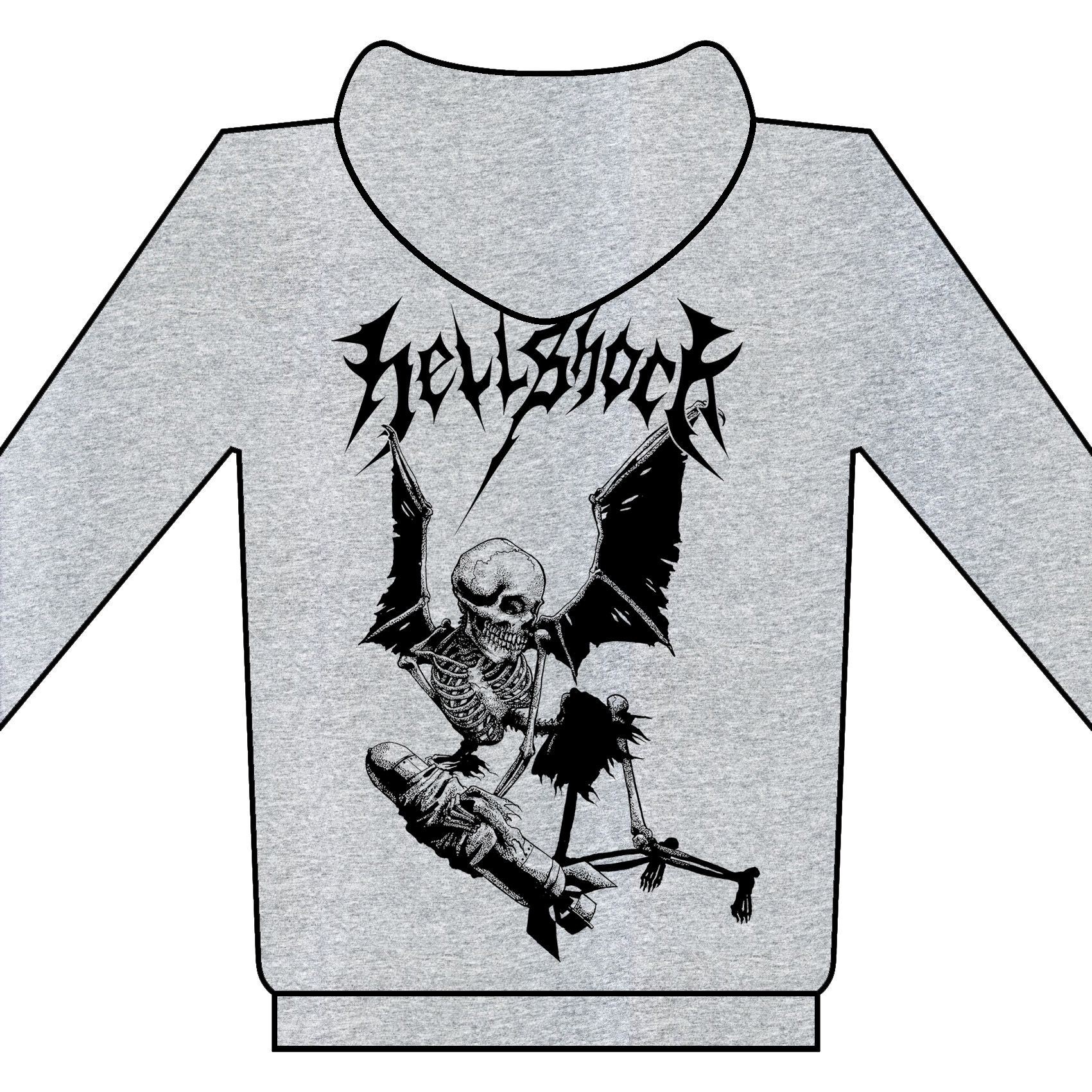 HELLSHOCK - They Wait For You Still - mikina se zipem