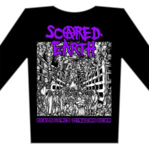 SCARED EARTH - Death Coming Tumbling Down - longsleeve t-shirt