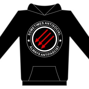 SOMETIMES ANTISOCIAL ALWAYS ANTIFASCIST - mikina SOMETIMES ANTISOCIAL ALWAYS ANTIFASCIST - hoodie