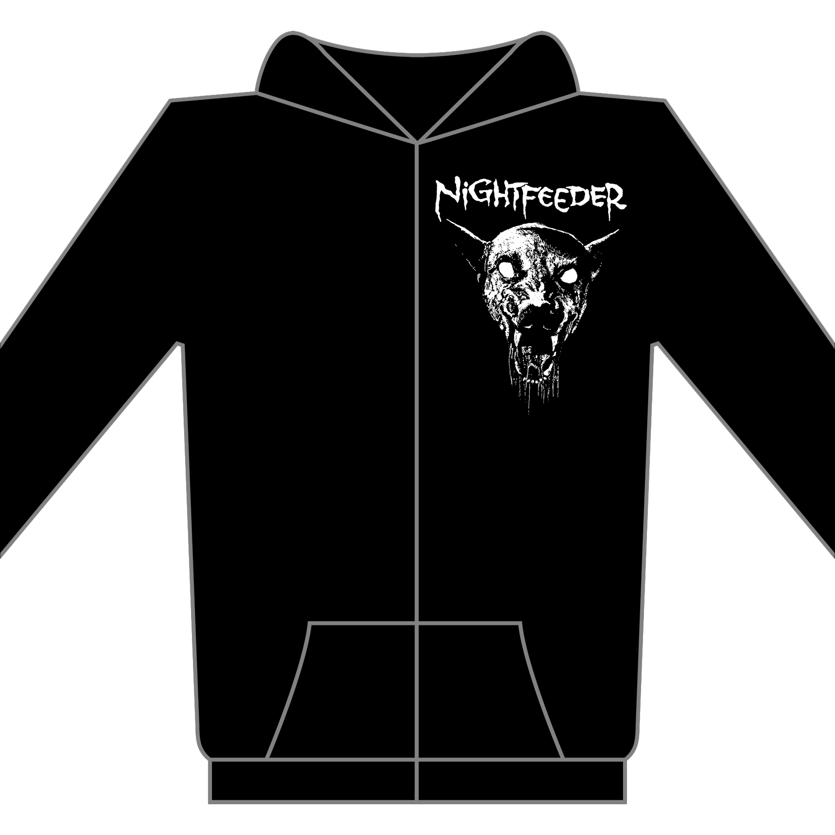 NIGHTFEEDER - s/t - mikina se zipem - Obrázek 2