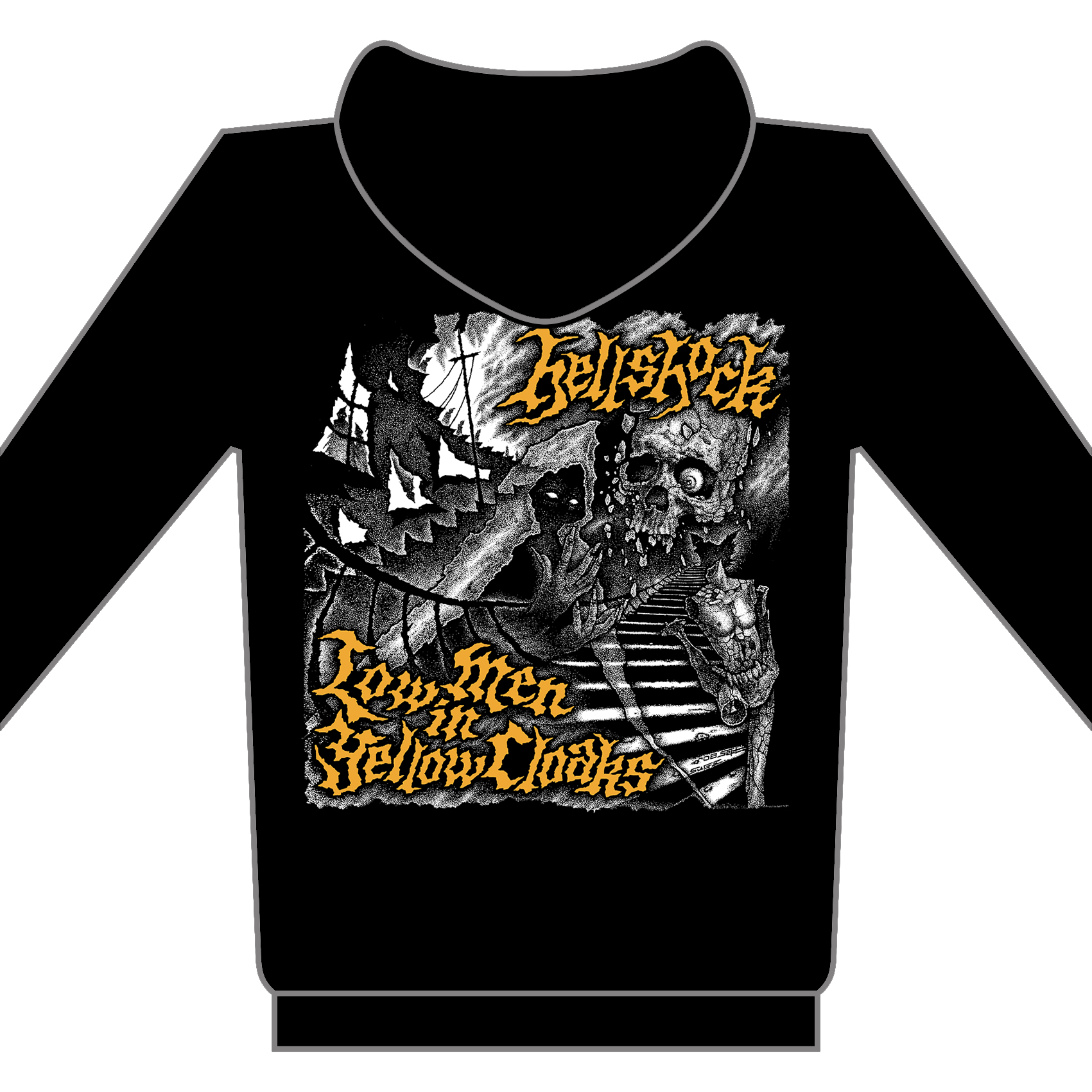 HELLSHOCK - Low Men In Yellow Cloaks - mikina se zipem