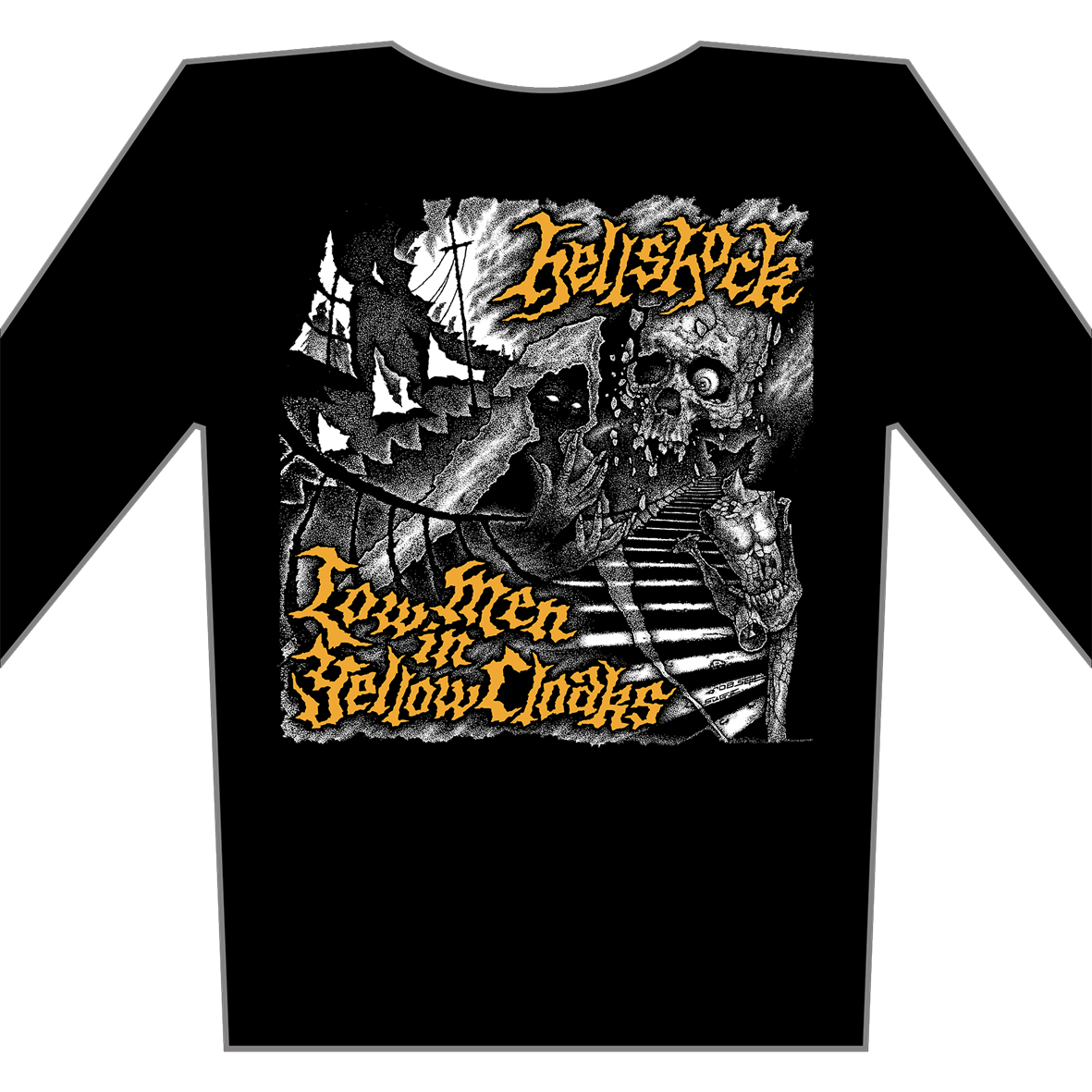 HELLSHOCK - Low Men In Yellow Cloaks - tričko s dlouhým rukávem