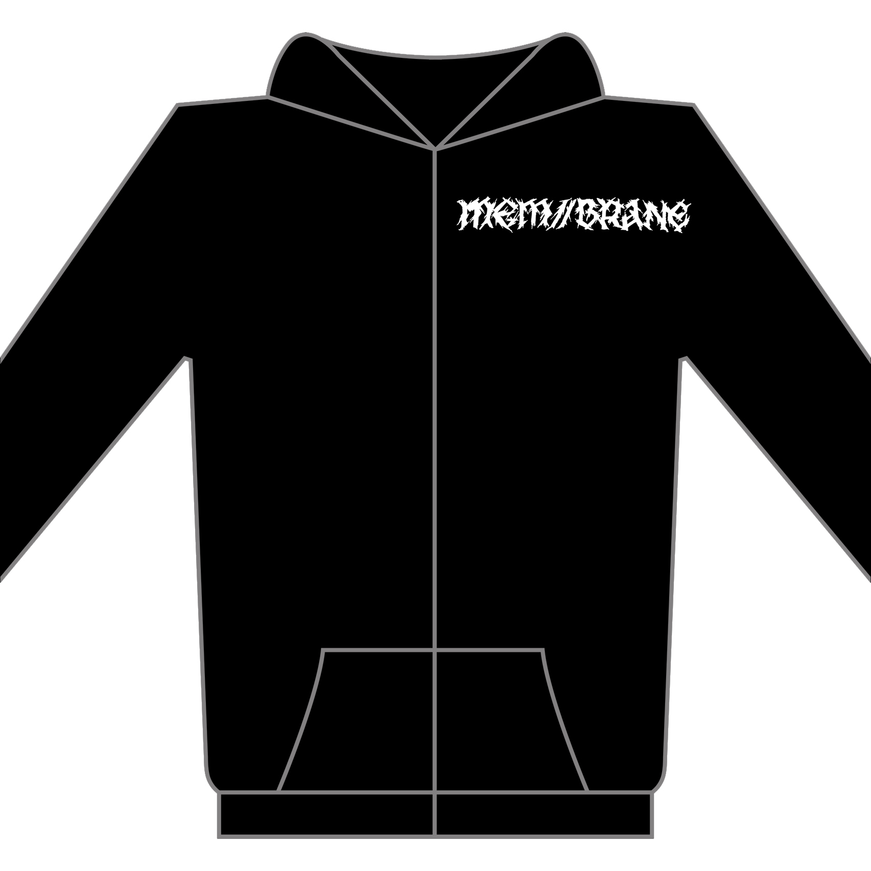 MEM//BRANE - s/t - mikina se zipem - Obrázek 2