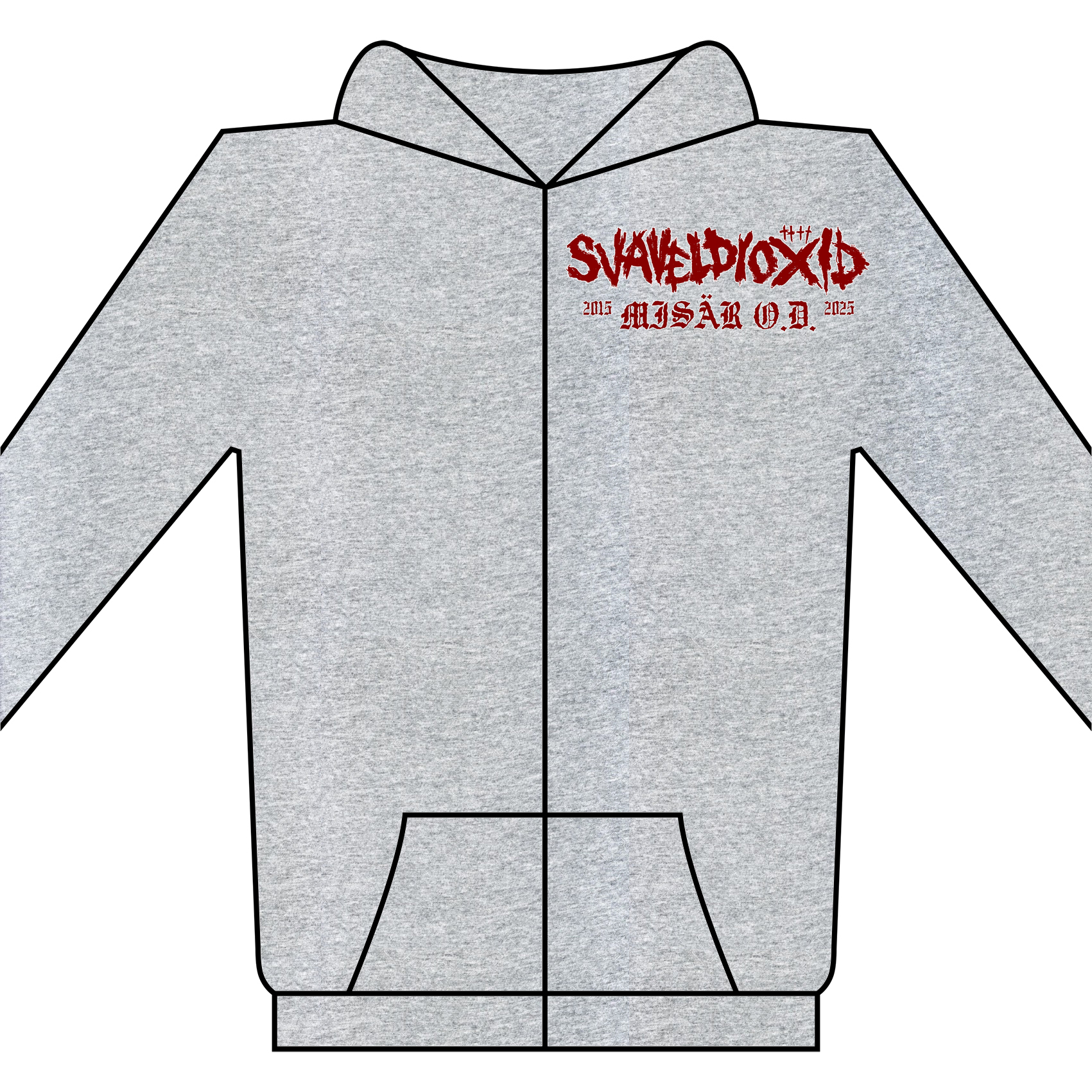 DEATHFIEND - Beyond Life - nátělník SVAVELDIOXID - Misär O.D. - mikina se zipem - Obrázek 2