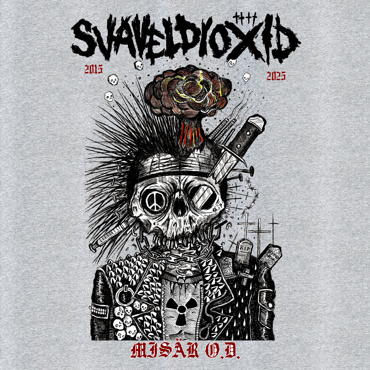 DEATHFIEND - Beyond Life - nátělník SVAVELDIOXID - Misär O.D. - mikina se zipem - Obrázek 3