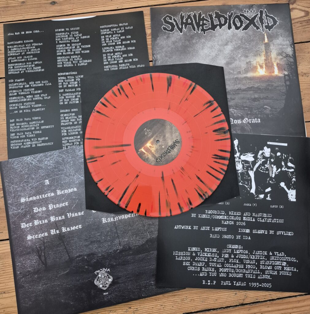 PR333 SVAVELDIOXID - Persona Non Grata LP (limit - orange w/ black and red splatter)