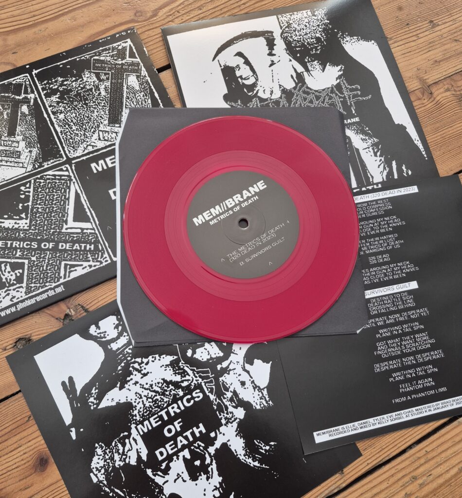 PR326 MEM//BRANE - Metrics of death 7"EP limit