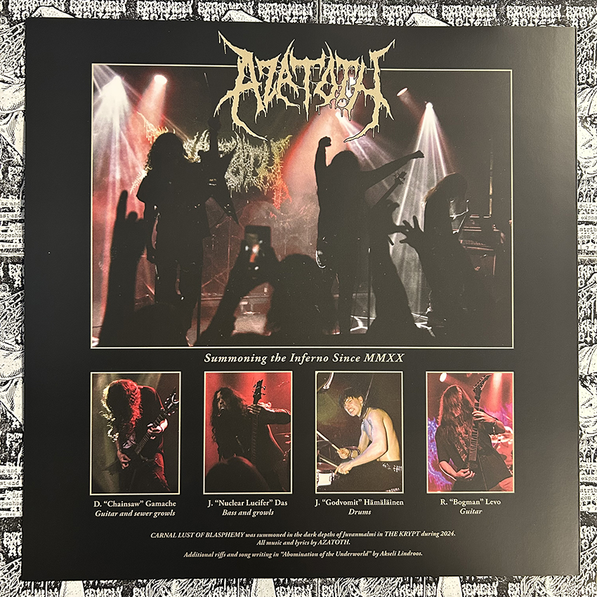 AZATOTH - Carnal lust of Blasphemy LP AZATOTH - Carnal lust of Blasphemy LP - Obrázek 3