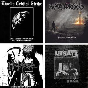 D-beat bundle - SVAVELDIOXID, KINETIC ORBITAL STRIKE, MEM//BRANE, UTSATT - black vinyls